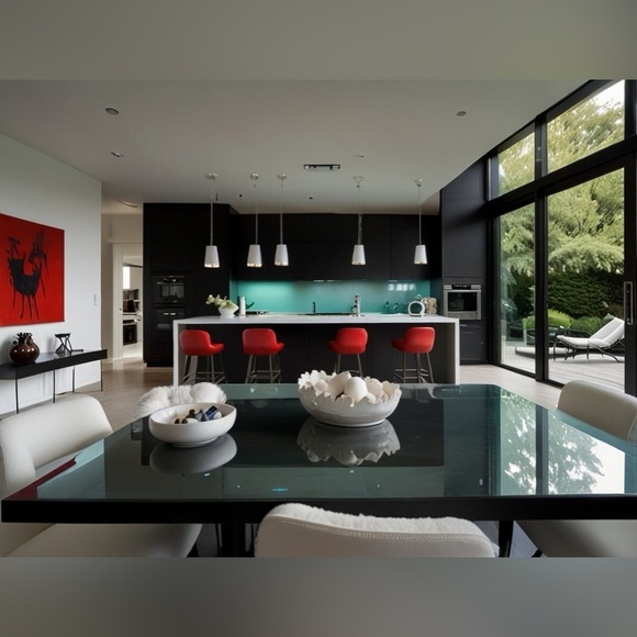 HANDCRAFTED digital art by me modern home interior decor ideas, Color print NWT - Picture 1 of 6